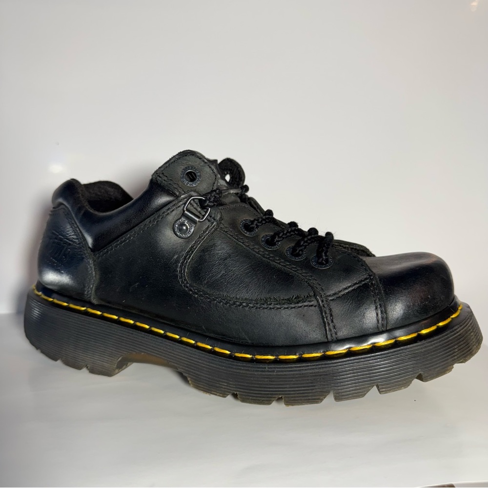 Dr. Martens Doc Air Wair 7A16 Industrial 
Black Leather Shoes US Men 9/Women 10 - Picture 13 of 14